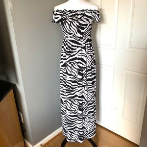 Kristin Nicole Maternity Dress Black/White - Large